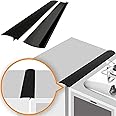 THE WHITE SHOP Linda's Essentials Silicone Stove Gap Covers (3 Pack), Heat Resistant Oven Gap Filler Seals Gaps Between Stovetop and Counter, Easy to Clean