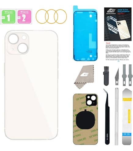 Dakexiong 13 PRO Max - Vetro Posteriore di Ricambio per iPhone 13 PRO Max con Kit di Attrezzi di Riparazione e Adesivo preinstallato,Blu Sierra