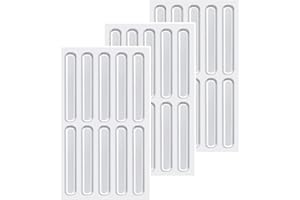 Vicloon Paraurti per Mobili, 30 Pezzi Gommini Silicone, Gommini Paracolpi Trasparente Paracolpi Adesivi Piedini Trasparente Ammortizzatore di Colpi per Porte, Mobili, Laptop, Cassetti, 63x10x2.5mm