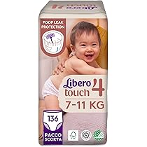 Pannolini Libero Touch Pant Taglia 5 - 128 Pezzi Per Bambini 10-14 Kg, Confezione Da 4 X 32 - Foto 8