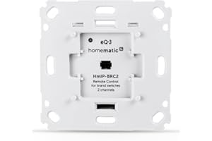 Homematic IP Smart home wall button for brand switches — 2-way, two buttons switch actuators and thermostats, wall switches, accessories for your Homematic IP Smart home, universal, 152000A0,Weiß