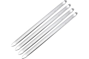 Fezf Levier de Pneu de 4 pièces, Levier de Pneu en Acier au manganèse de 30cm cuillère de décapant de Pneu Outil de réparation pour Le Changement de pneus(Argent)