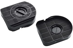 EVAYP / 2x Filtre à charbon actif/Compatibles Pour / 9029793651 484000008577 DKF42 Type200 E3CFE200 646781 F00169 / Convient aux hottes de cuisine Bosch Siemens Whirlpool Elica hottes aspirantes