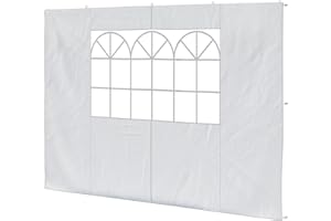 paramondo Parete laterale finestra per gazebo pieghevole Basic o Premium, bianco