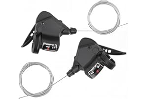 MEGHNA 1 paire de leviers de vitesse de vélo 3 x 8/9/10 vitesses Levier de vitesse Bike Shifter Lever/gauche/droite (3 x 9 vitesses)