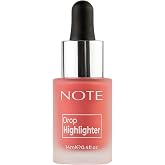 Note Cosmetics Drop Highlighter 01 Pearl Rose Işıltılı Likit Aydınlatıcı | Metalik Bitmiş Damla Boyası Aydınlatıcı - Doğal ve