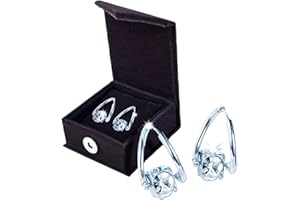 MMQ CZTICLE Lymphvity MagneTherapy Germanium Earrings, CZTICLE Lymphvity Germanium Earrings, Lymphmagnetotherapy Earrings, Lymphatic Drainage Earrings, Magnetic Therapy Earrings for Women (White)