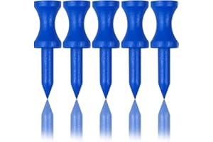 LIKOSO Tee de Golf en Bambou 38MM Bleu Lot de 100 Durable et Biodégradable