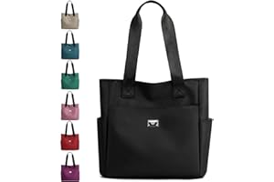 NamcheBarwa Large Tote Bags for Women,Waterproof Nylon Tote Bags Lightweight Nylon Hobo Bag Shoulder Bag With Multiple Pockets for Women Ladies Work Bags Shopping Bag Travel Bag School Bag
