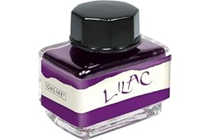 ONLINE Lilac Ink Bottle 15 ml, Waterbased Fountain Ink for Calligraphy, Handlettering, Writing, Glass Bottle