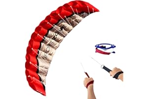 Touch the sky 100in Double-Line Stunt Soft Parafoil Kite With Wrist Strap, Parachute Kite For Kids & Adults, Excellent Outdoor Games and Activity Toys, Suitable for the Advanced & Enthusiasts.