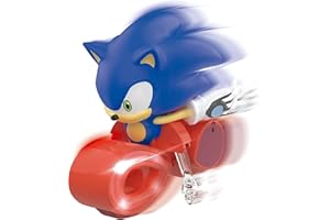 Ninco - Moto teledirigida Sonic RC | Moto NincoRacers con Luces LED 2.4 GHz | Conduce el Erizo más rápido de la Historia Gira a Toda Velocidad | Juguete Sonic +6 años (NT10054)