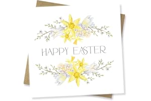 Punkcards - Easter Cards, Easter Wishes Greeting Card, Happy Easter Card, Religious Card for Friend or Family, Made in UK