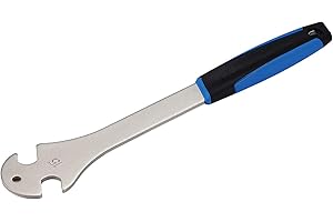 BBB Cycling Bike Pedal Wrench Double-Sided 15mm Pedal Spanner Bicycle Pedal Removal Tool For MTB and Racing Bikes Hi Torque L BTL-10D