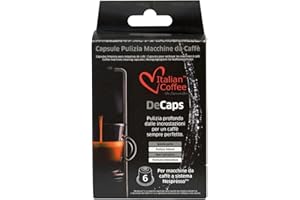 ITALIAN COFFEE FOR ESPRESSO LOVERS Italian Coffee 6 Capsule Pulizia Macchina Caffè Compatibile con Nespresso