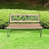 【Características】Dimensiones: 122 x 51 x 73 cm (anchura x profundidad x altura); Profundidad del asiento: 34 cm; Altura del asiento desde el suelo: 40 cm