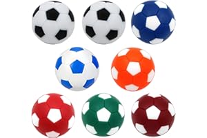 WUDQIJI Tischfußball Kickerbälle 32mm 8 Stück Mini Tischkicker bälle Kicker Bälle Tischkickerbälle Ersatzbälle Mini Sportbälle aus ABS Kunststoff für Erwachsene und Kinder (Vielfarbigkeit)