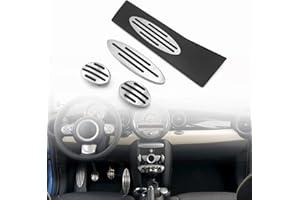 HEINMO Auto Gas Freno Frizione Pedale Pedale Piastre Passo Poggiapiedi Copertura per Cooper R50 R55 R56 R60 R61 F54 F55 F56 F60 Countryman Clubman Paceman Pedali Copertura (Manual-4PC)