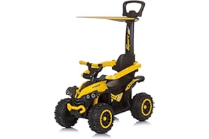 Chipolino ATV Yellow, Correpasillos Multifuncional, Estimula Motricidad, Cumple Normas EU