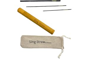 YOYODOGS Sing Straw for Vocal Training and Healing Aid Tool,Vocal Straw Voice Trainer Metal Therapy Tool for Singing Exercises and Speech Therapy(Vocal Straw-A)