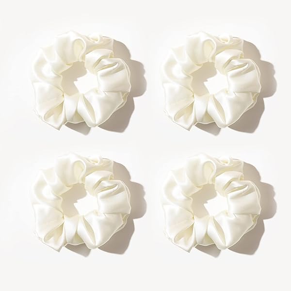 Elastico Per Capelli Con Sbuffo In Raso Regolabile Per Coda Di Cavallo / Elastico Per Capelli Con - Foto 9