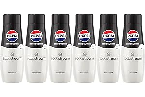 Sodastream - Set di 6 concentrati Pepsi Max. - Senza zucchero. - 100% del gusto originale. - Con tappo dosatore. - 6 x 440 ml.
