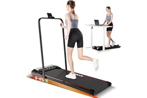 Walking Pad Treadmill with Incline, ADREAM Foldable Under Desk Treadmill, Portable Walking Running Machine with Remote Control and LED Display