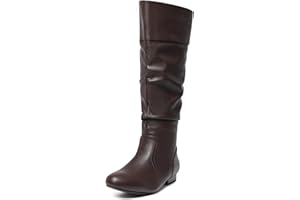 DREAM PAIRS Women's Knee High Boots and Pull On Fall Weather Boots, Ladies' Fashion and Comfortable Walking Boots, Zippers Boots, and Flats