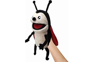 LOMTRATS Insekten-Handpuppen für Kinder, Kleinkinder, inklusive Bienen, Schmetterlingen, Libellen usw. mit beweglichen offenen Mündern, perfekt zum Geschichtenerzählen,Geburtstagsgeschenke