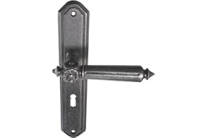 HAEUSLER-SHOP Türbeschlag Antike LS Antik Grau BB Türklinke