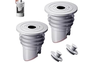 GEBRAZY Waschmaschine Abflussschlauch Dichtung,2 Stück Waschmaschinen Rohrdichtung,45-50mm Waschmaschinen Rohrdichtung mit Verschlussdeckel,Waschmaschine Abfluss Dichtung für Küche (M（45-50mm))