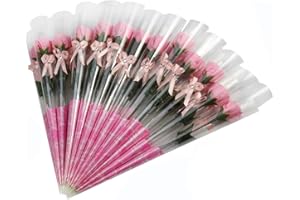 Weiye 38 pcs Savon Rose Carnation Fleur – Flora Savon Rose Fleur Plante–Savon à l'huile essentielle