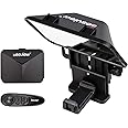 Joleritc Bestview T3 Upgraded Smartphone/Tablet/DSLR Camera Teleprompter Prompter with Remote Control Lens Adapter Ring Supports Ultra Wide Angle Lens for Stage Speech Live Streaming Online Video Vlog