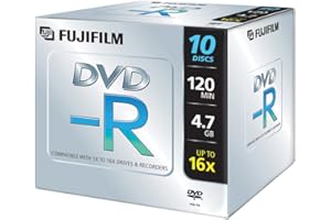 ‎FUJIFILM FUJIFILM Electronic Imaging Europe GmbH - Firstorder Fuji DVD-R 4.7GB 16x DVD-Rohlinge 10er Pack Jewel Case