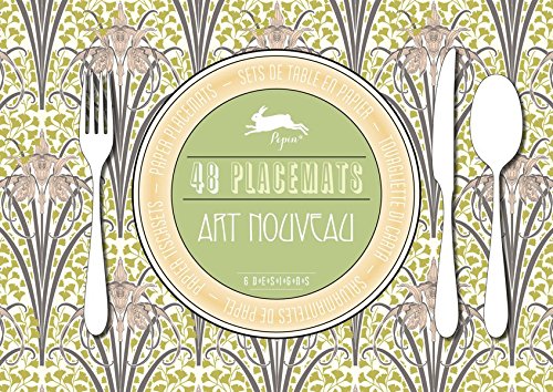 Art Nouveau : 48 sets de table en papier gratuit Art Nouveau : 48 sets de table en papier gratuit