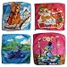 DCS Kids Cartoons and characters printed Baby soft cotton towel based Handkerchief in a pack of 4 (Size-7X7 IN) RS.190.00
