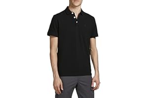 JACK & JONES Mens Paulos Tipped Pique Short Sleeve Polo