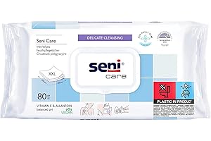 Seni Toallitas, intensive Cuidado de cuidado de paños para pieles sensibles, versátil y con Vitamina E para cicatrización