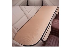 GLITZFAS Auto Sitzauflage Autositzauflage Universal Sommer Autositzbezug Auto Vordersitz Rücksitz Kissen (Rücksitz,Beige)