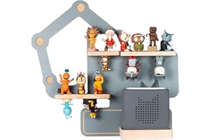 ‎BOARTI BOARTI das Original Kinder Regal Bagger small in Grau - geeignet für die Toniebox und ca. 23 Tonies - zum Spielen und Sammeln