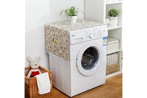 Lukery Kühlschrank Staubdichte Abdeckung, Kühlschrank Staubschutz mit Aufbewahrungstasche Multifunktionale Staub Cover für Mikrowelle Frontlader-Trockner (70x170cm,Hortensie)