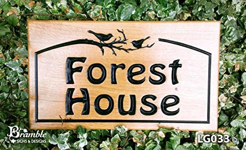 Personalised customisable bespoke text optional images large 38x22cm hand finished modern solid oak engraved wooden house name garden gate shed number street door plaque gifts child bedroom wall art