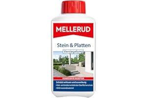 Mellerud Sigillante per pietra e lastre, 1 x 0,5 l, protezione impermeabile e resistente alla luce di superfici assorbenti per interni ed esterni