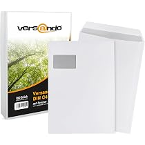 Lot De 200 Enveloppes à Bulles Versando Format I9/J9 - Dimensions Int. 300x445 Mm, Ext. 320x455 Mm - Pour Envois A3, Protection Optimale - 10