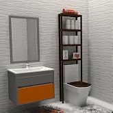 FANT&Aacute;STICO DARK - WC REZERVUAR &Uuml;ZERİ A&Ccedil;IK BANYO RAFI