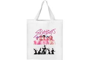 KEVRDRT Tote Bag Femme Kp0-P Dem-0n Hun-ters, Sac en Tissu 35x40cm avec Design Hun-trix, Sac en Toile de Coton, Cadeau pour Femmes et Fans d'Anime d'Anniversaire et Noël