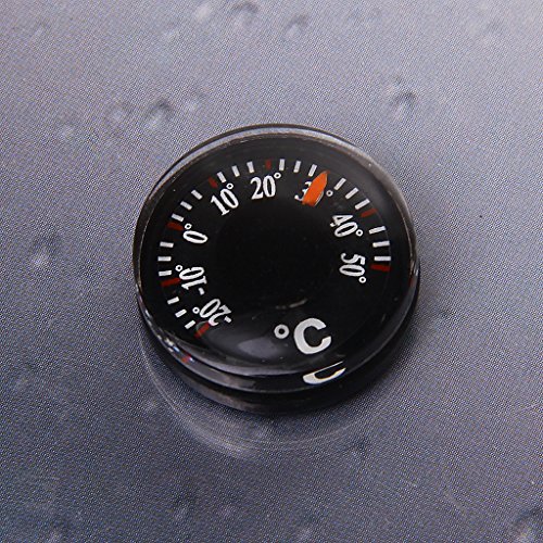 Handliche Mini Runde Indoor Camping Kunststoff Thermometer - 7