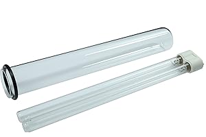 WACREDO Lampe de rechange UVC (Philips) 24 W + Oase Verre de Quartz pour Bitron 24 C avec 1 x joint