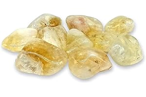 TENET CRIGEMA - Quarzo citrino madera, pietra naturale burattata levigata per cristalloterapia, reiki e meditazione - 20-25 mm (10)