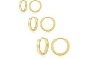 KISSPAT Hoops Earrings for Women, Small Huggie Hoop Earrings Set for Multiple Piercing